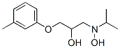 1-[Hydroxy(1-methylethyl)amino]-3-(3-methylphenoxy)-2-propanol Struktur