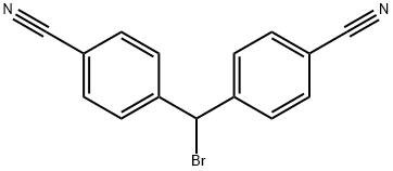 4,4'-(1-BROMOMETHYL) BIS-BENZONITRILE Struktur