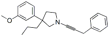 3-(m-Methoxyphenyl)-1-(3-phenyl-1-propynyl)-3-propylpyrrolidine Struktur