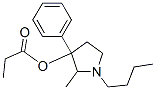 1-Butyl-2-methyl-3-phenylpyrrolidin-3-ol propionate Struktur