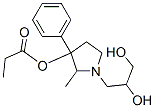 1-(2,3-Dihydroxypropyl)-2-methyl-3-phenylpyrrolidin-3-ol 3-propionate Struktur