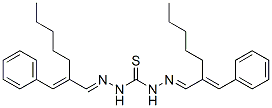 1,3-bis(2-benzylideneheptylideneamino)thiourea Struktur