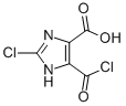 1H-Imidazole-4-carboxylic acid, 2-chloro-5-(chlorocarbonyl)- (9CI) Struktur