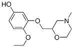 4-Ethoxy-3-[(4-methyl-2-morpholinyl)methoxy]phenol Struktur