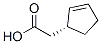(1R)-2-Cyclopentene-1α-acetic acid Struktur