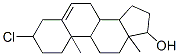 3-chloro-10,13-dimethyl-2,3,4,7,8,9,11,12,14,15,16,17-dodecahydro-1H-c yclopenta[a]phenanthren-17-ol Struktur