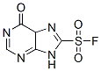 6-oxo-5,9-dihydropurine-8-sulfonyl fluoride Struktur