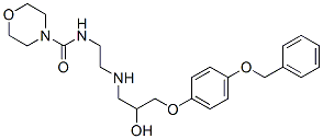 N-[2-[[2-hydroxy-3-[4-(phenylmethoxy)phenoxy]propyl]amino]ethyl]morpholine-4-carboxamide Struktur