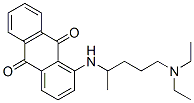 9,10-Anthracenedione, 1-((4-(diethylamino)-1-methylbutyl)amino)- Struktur