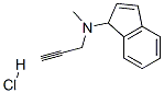 N-methyl-N-prop-2-ynyl-1H-inden-1-amine hydrochloride Struktur