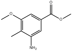 5-AMINO-3-METHOXY-4-METHYLBENZOIC ACID METHYL ESTER Struktur