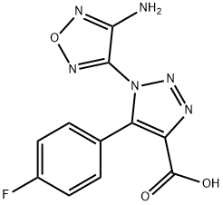 1-(4-Amino-1,2,5-oxadiazol-3-yl)-5-(fluorophenyl)-1H-1,2,3-triazole-4-carboxylic Struktur