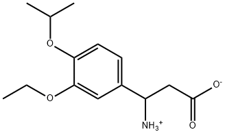 3-amino-3-(3-ethoxy-4-isopropoxyphenyl)propanoic acid Struktur