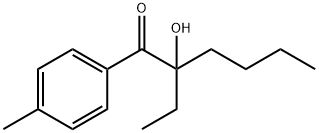 2-ethyl-2-hydroxy-4'-methylhexanophenone Struktur