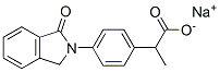 sodium 2-[4-(1,3-dihydro-1-oxo-2H-isoindol-2-yl)phenyl]propionate Struktur