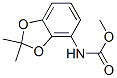 (2,2-Dimethyl-1,3-benzodioxol-4-yl)carbamic acid methyl ester Struktur