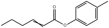 2-Hexenoic acid 4-methylphenyl ester Struktur