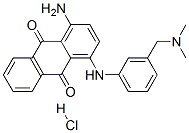 1-amino-4-[[3-[(dimethylamino)methyl]phenyl]amino]anthraquinone, monohydrochloride  Struktur