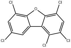 1,2,4,6,8-PENTACHLORODIBENZOFURAN Struktur