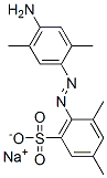 sodium 4-[(4-amino-2,5-xylyl)azo]-m-xylene-5-sulphonate Struktur