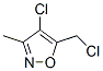 Isoxazole, 4-chloro-5-(chloromethyl)-3-methyl- (9CI) Struktur