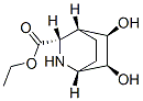 2-Azabicyclo[2.2.2]octane-3-carboxylic acid, 5,6-dihydroxy-, ethyl ester, (1R,3S,4R,5R,6S)- (9CI) Struktur