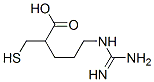 2-mercaptomethyl-5-guanidinopentanoic acid Struktur