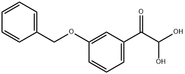 3-BENZYLOXYPHENYLGLYOXAL HYDRATE Struktur