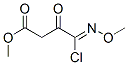 methyl 4-chloro-4-(methoxyimino)-3-oxobutyrate  Struktur