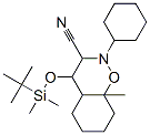 1,2-Benzoxazine-3-carbonitrile, 4-(t-butyldimethylsilyloxy)-2-cyclohex yl-8a-methylperhydro- Struktur