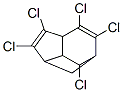 2,3,4,5,7-Pentachloro-3a,6,7,7a-tetrahydro-1,6-methano-1H-indene Struktur