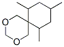 7,9,11-Trimethyl-2,4-dioxaspiro[5.5]undecane Struktur