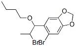 6-bromo-5-(2-bromo-1-butoxy-propyl)benzo[1,3]dioxole Struktur