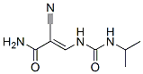 2-cyano-3-(propan-2-ylcarbamoylamino)prop-2-enamide Struktur