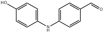 4-(p-Hydroxyanilino)benzaldehyde Struktur