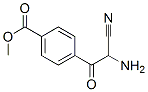 Benzoic  acid,  4-(aminocyanoacetyl)-,  methyl  ester  (9CI) Struktur