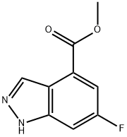 6-FLUORO-4-INDAZOLECARBOXYLIC ACID METHYL ESTER Struktur