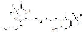 (2S,2'S)-4,4'-Dithiobis[2-(trifluoroacetyl)aminobutyric acid butyl] ester Struktur