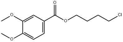 4-Chlorobutyl 3,4-dimethoxybenzoate Struktur