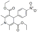 1,4-Dihydro-1,2,6-trimethyl-4-(4-nitrophenyl)-3,5-pyridinedicarboxylic acid diethyl ester Struktur