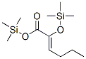 2-[(Trimethylsilyl)oxy]-2-hexenoic acid trimethylsilyl ester Struktur