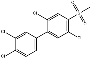 4-Methylsulfonyl-2,3',4',5-tetrachlorobiphenyl Struktur