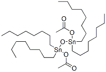 1,3-diacetoxy-1,1,3,3-tetraoctyldistannoxane  Struktur