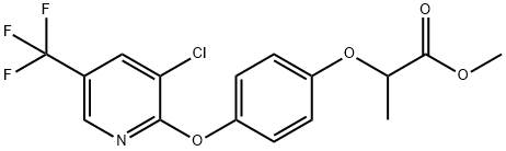 Methyl 2-(4-((3-chloro-5-(trifluoromethyl)-2-pyridinyl)oxy)phenoxy)propanoate Struktur