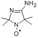 (4-AMINO-2.5-DIHYDRO-2,2,5,5-TETRAMETHYL-1H-IMIDAZOL-1-YL)OXY Struktur