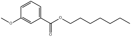 3-Methoxybenzoic acid heptyl ester Struktur