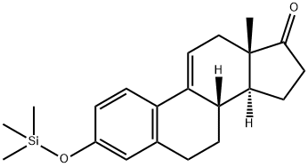 3-(Trimethylsiloxy)-1,3,5(10),9(11)-estratetren-17-one Struktur