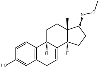 3-Hydroxy-1,3,5(10),7-estratetren-17-one O-methyl oxime Struktur