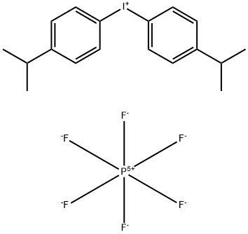 Bis(4-isopropylphenyl)iodonium hexafluorophosphate Struktur