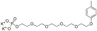 dipotassium 14-(p-tolyloxy)-3,6,9,12-tetraoxatetradecyl phosphate Struktur